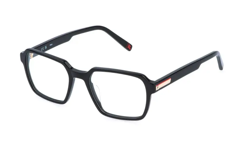Fila Montature da vista Uomo VFI998 700 in acetato nero geometrico