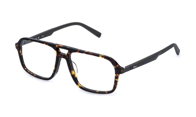 Fila Montature da vista Uomo Acetato Havana Squadrata