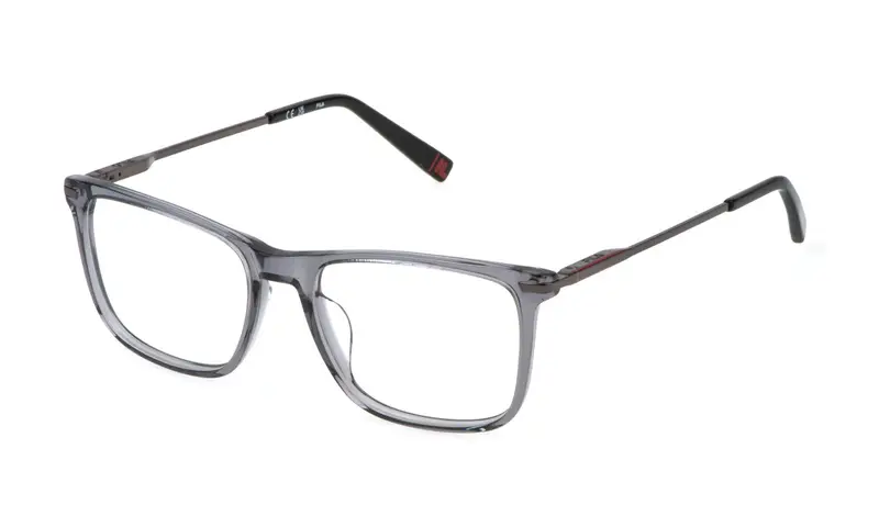 Fila Uomo VFI720  03GU Montature da vista Acetato Grigio  Squadrata