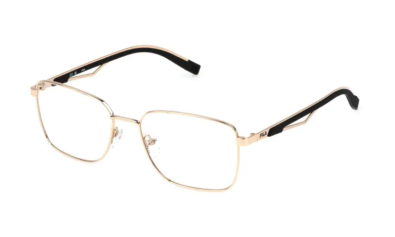 Fila Uomo VFI879  300 Montature da vista Metallo Oro  Squadrata