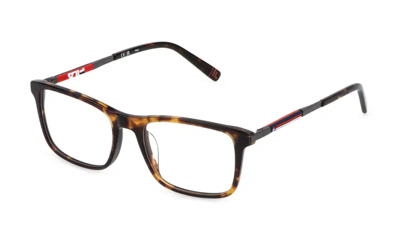 Fila Uomo VFI880  04BL Montature da vista Acetato Havana  Geometrica