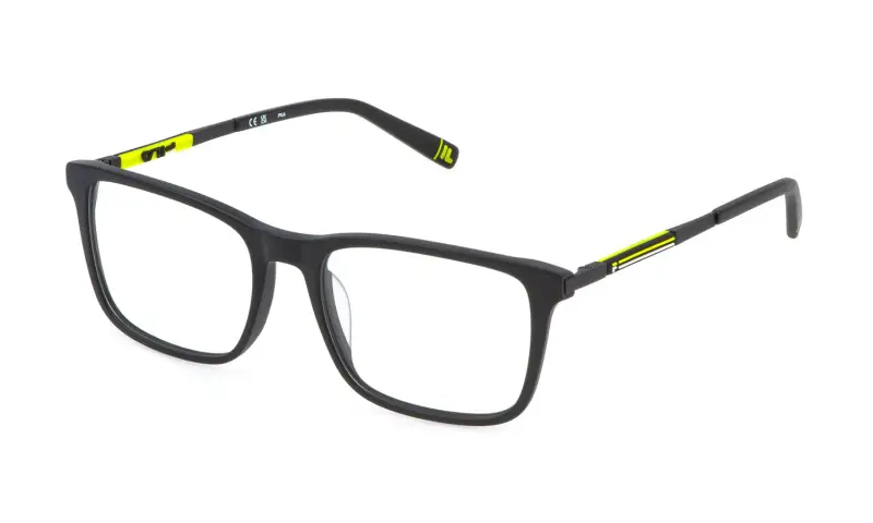 Uomo VFI880 703 Montature da vista Acetato Nero Geometrica