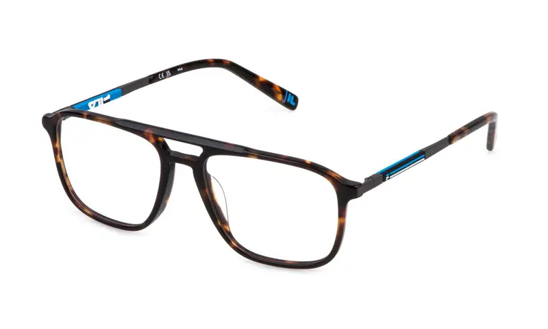 Fila Uomo VFI881  4BLY Montature da vista Acetato Havana  Squadrata