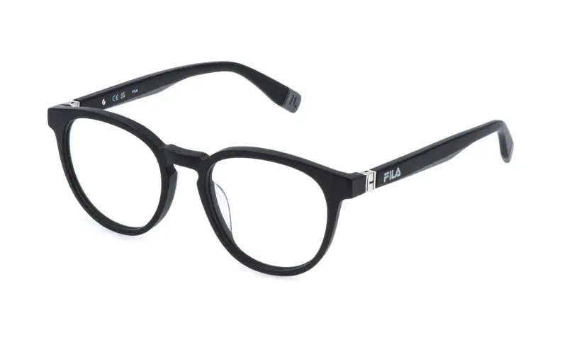 Uomo VFI989 0703 Montature da vista Acetato Nero Pantos