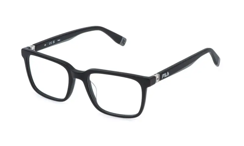 Uomo VFI990 0703 Montature da vista Acetato Nero Squadrata
