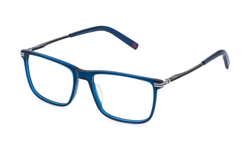 Fila Uomo VFI993  0AGQ Montature da vista Acetato Blu  Squadrata