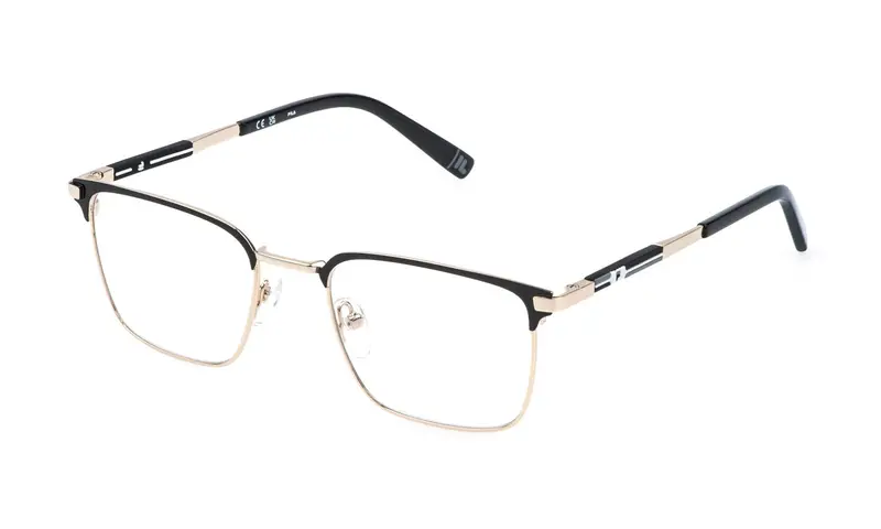 Fila Uomo VFIA15  301 Montature da vista Metallo Oro  Squadrata