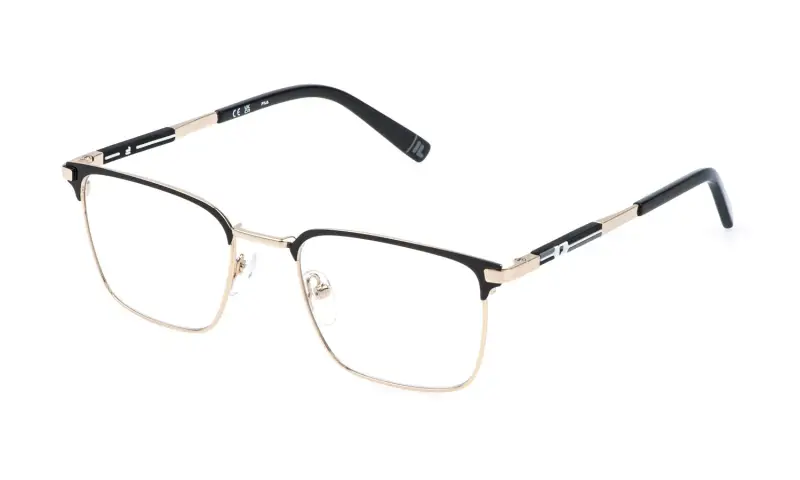 Uomo VFIA15 301 Montature da vista Metallo Oro Squadrata