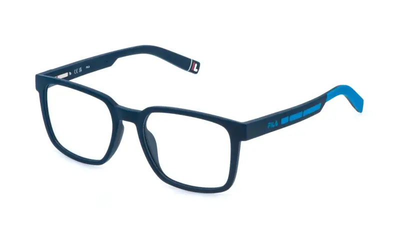 Uomo VFIA90 06QS Montature da vista Iniettato Blu Squadrata