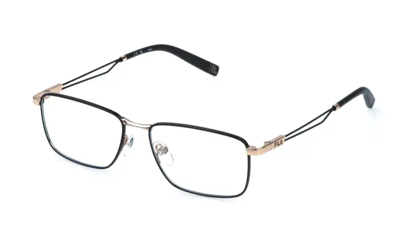 Uomo VFIA97 301 Montature da vista Metallo Oro Squadrata