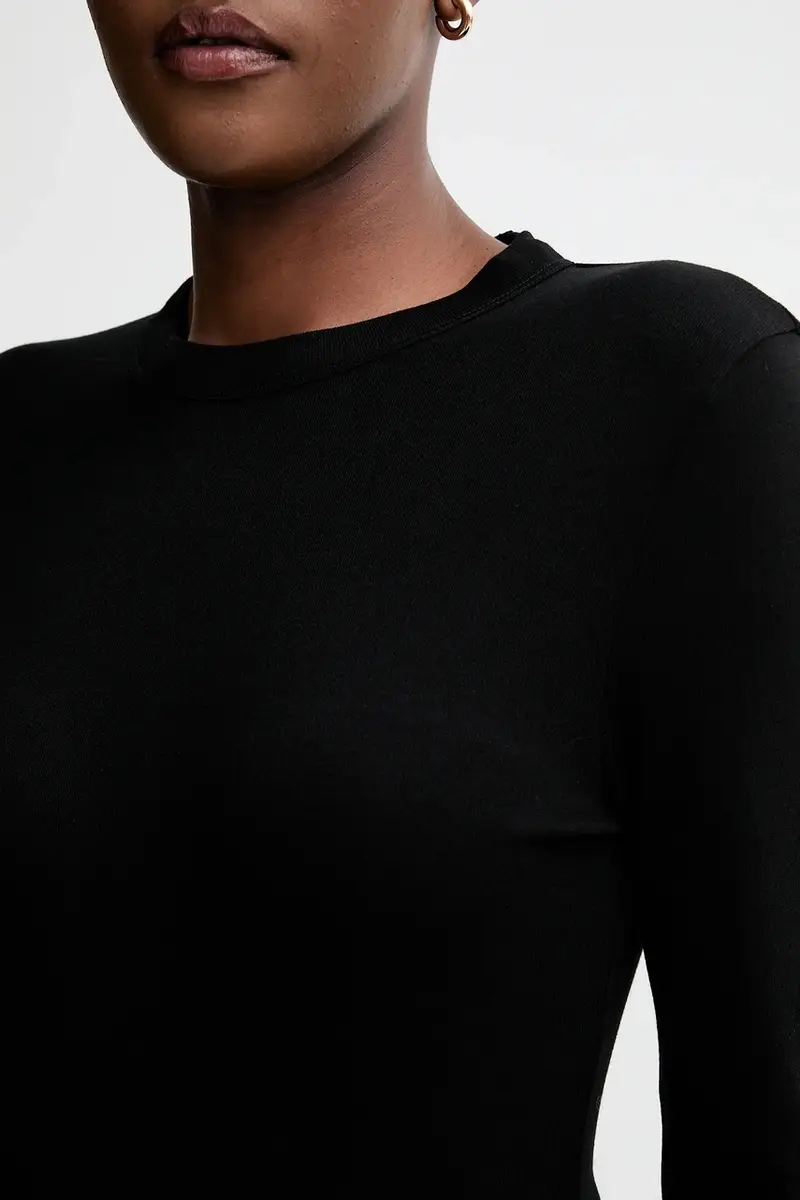 camicia a maniche lunghe colore nero 32045 miniatura 5