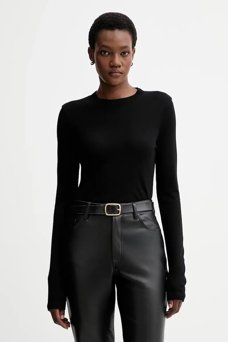 camicia a maniche lunghe colore nero 32045