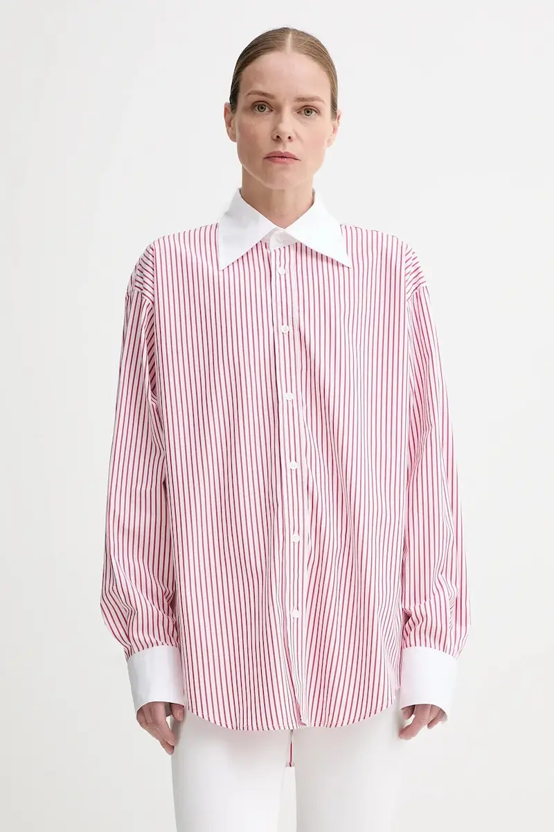 camicia in cotone donna colore bianco 31405.FK