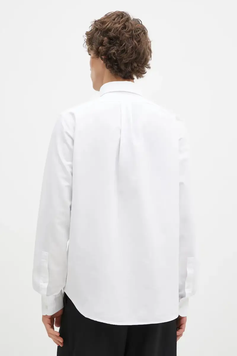 camicia in cotone uomo colore bianco 31255 miniatura 3