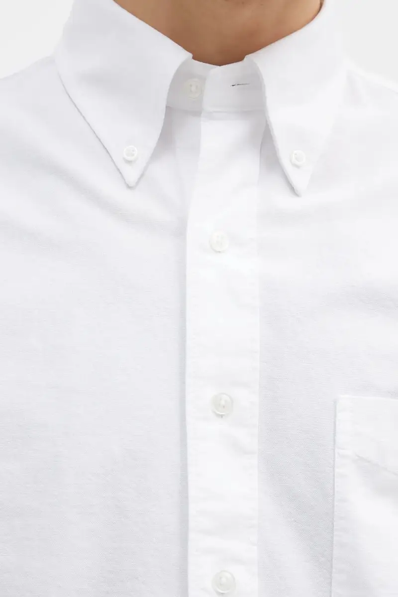 camicia in cotone uomo colore bianco 31255 miniatura 5