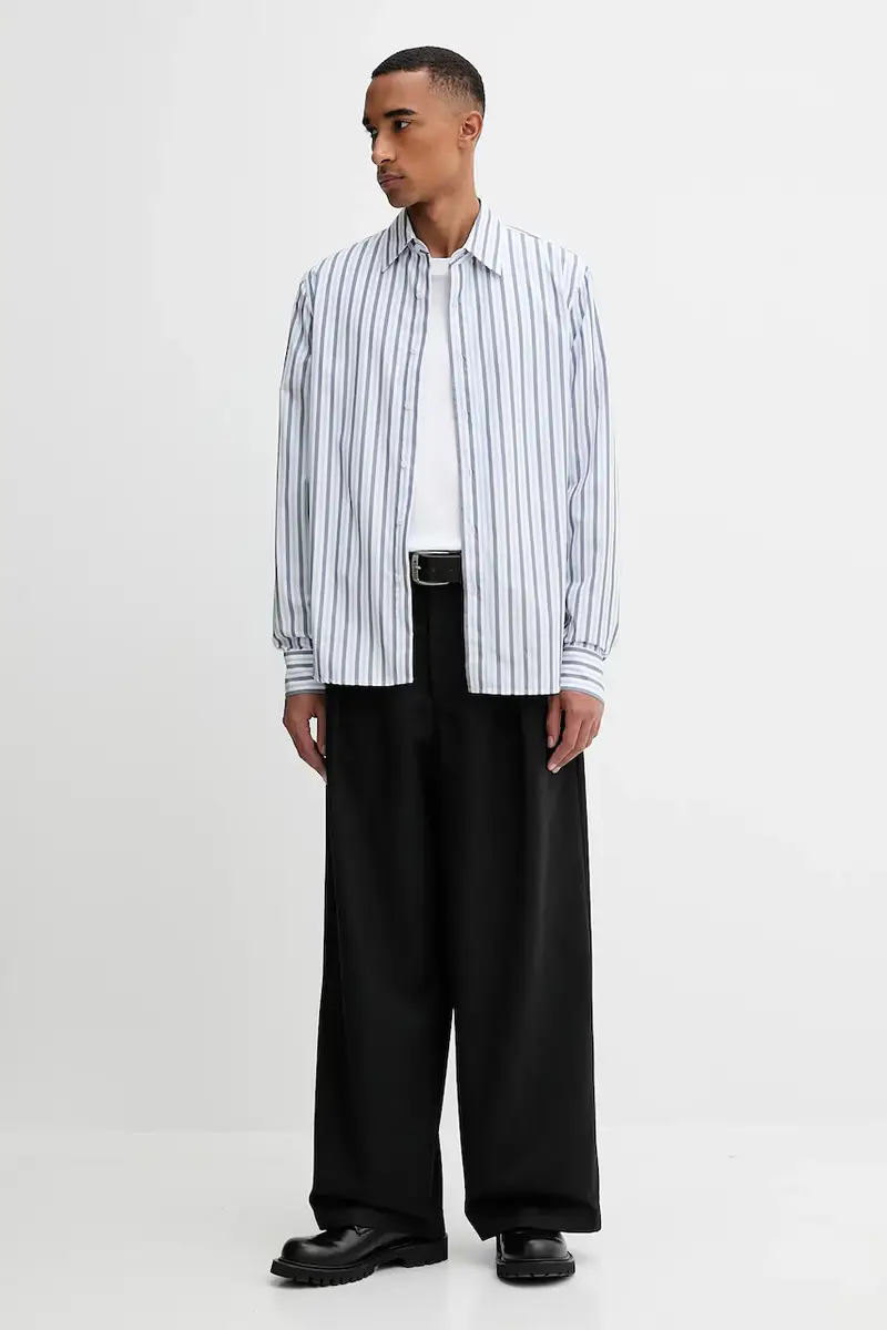 camicia in cotone uomo colore bianco 31712 miniatura 2