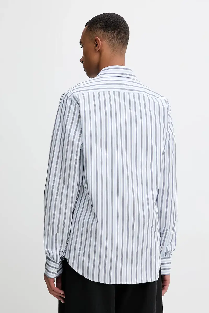 camicia in cotone uomo colore bianco 31712 miniatura 3