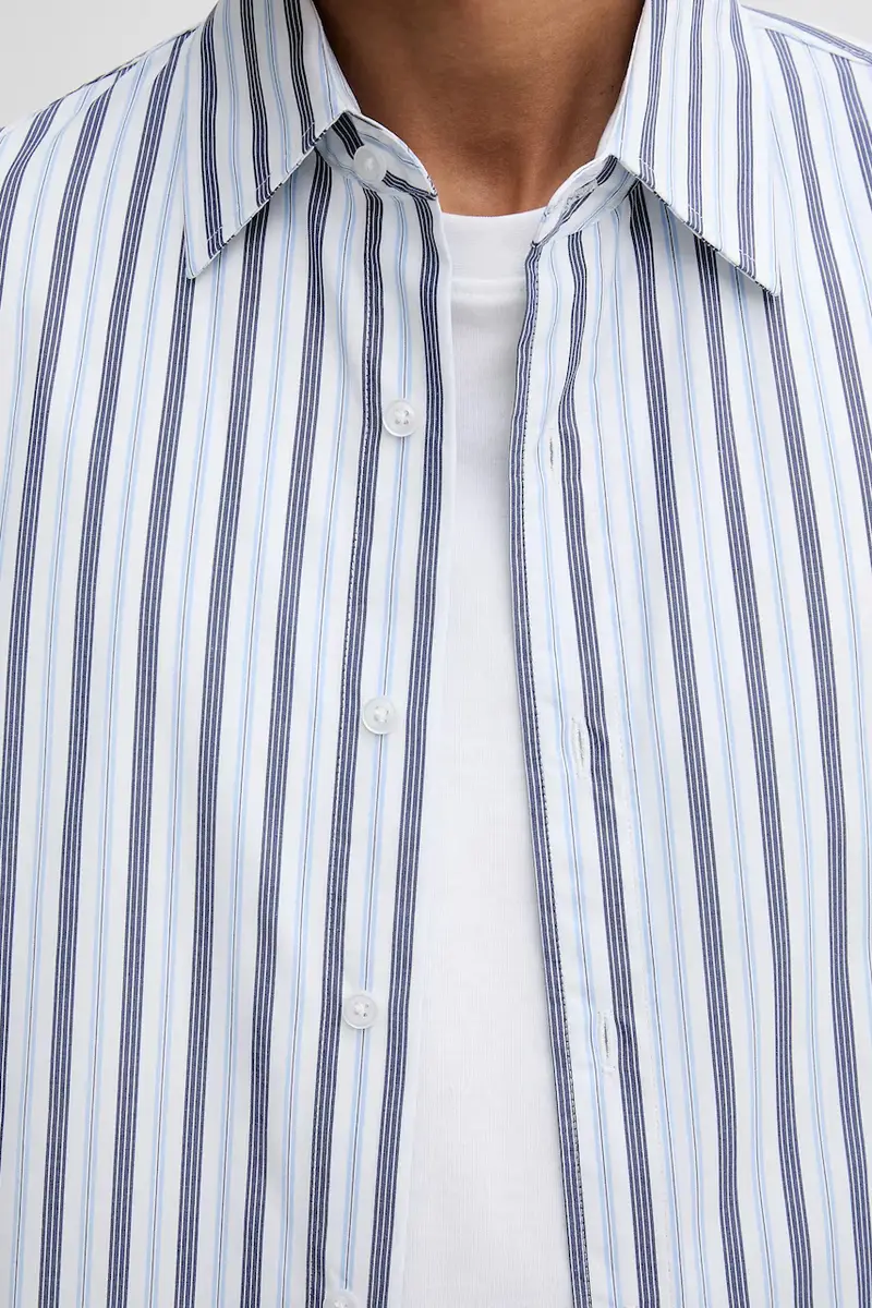 camicia in cotone uomo colore bianco 31712 miniatura 5