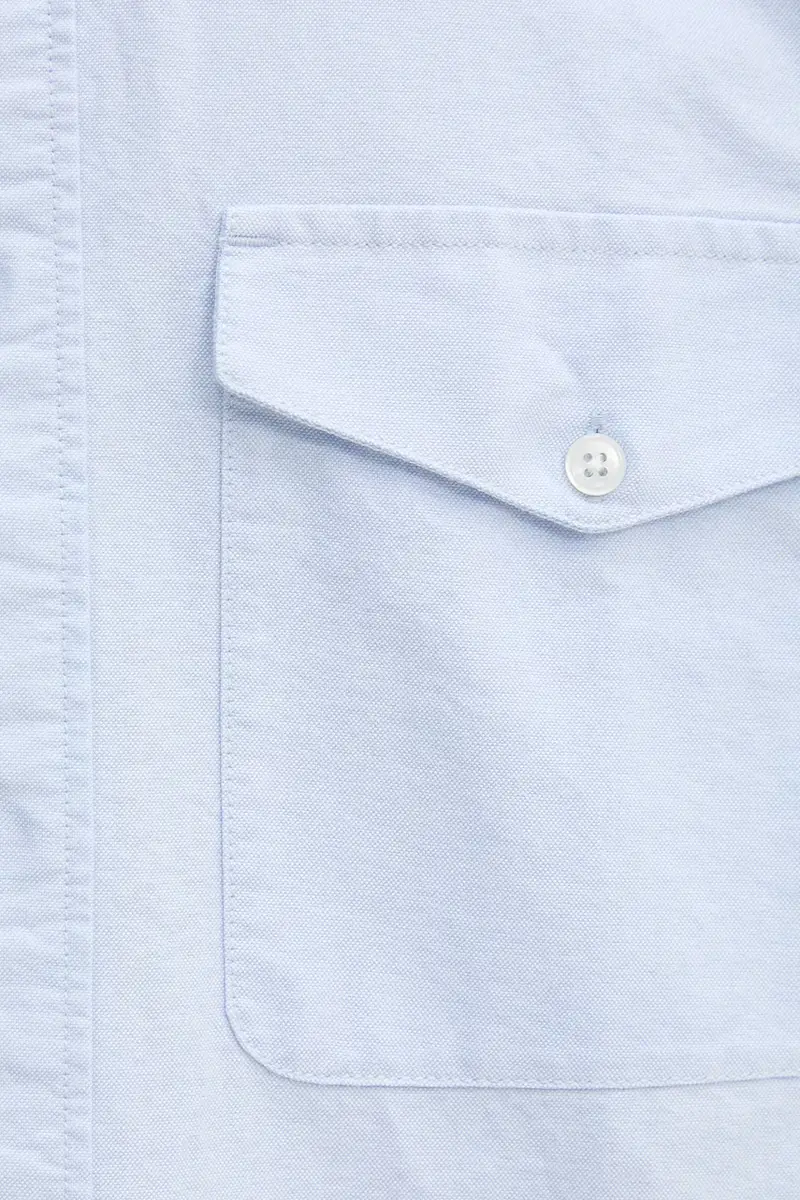 camicia in cotone uomo colore blu 31429 miniatura 5