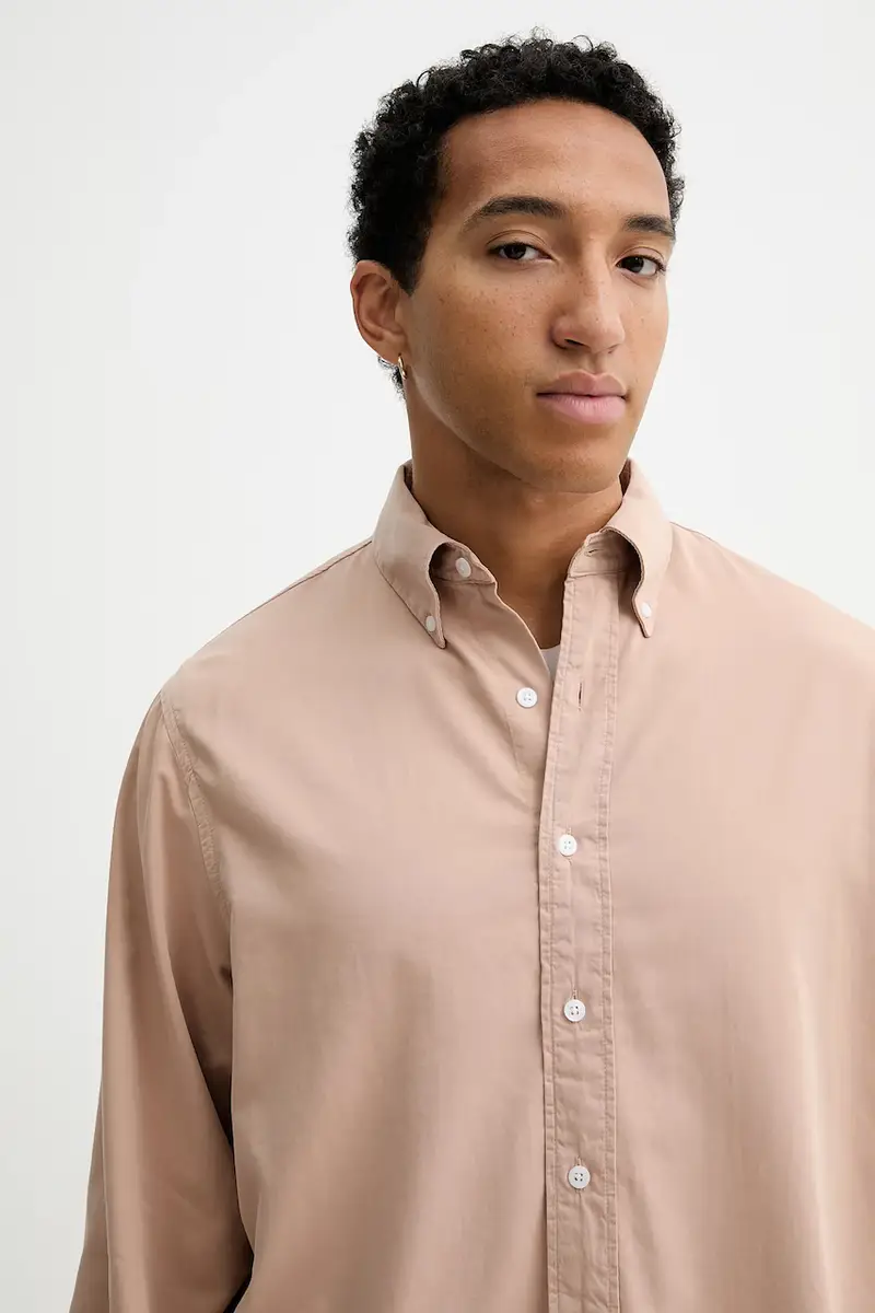 camicia uomo colore beige 31468 miniatura 4