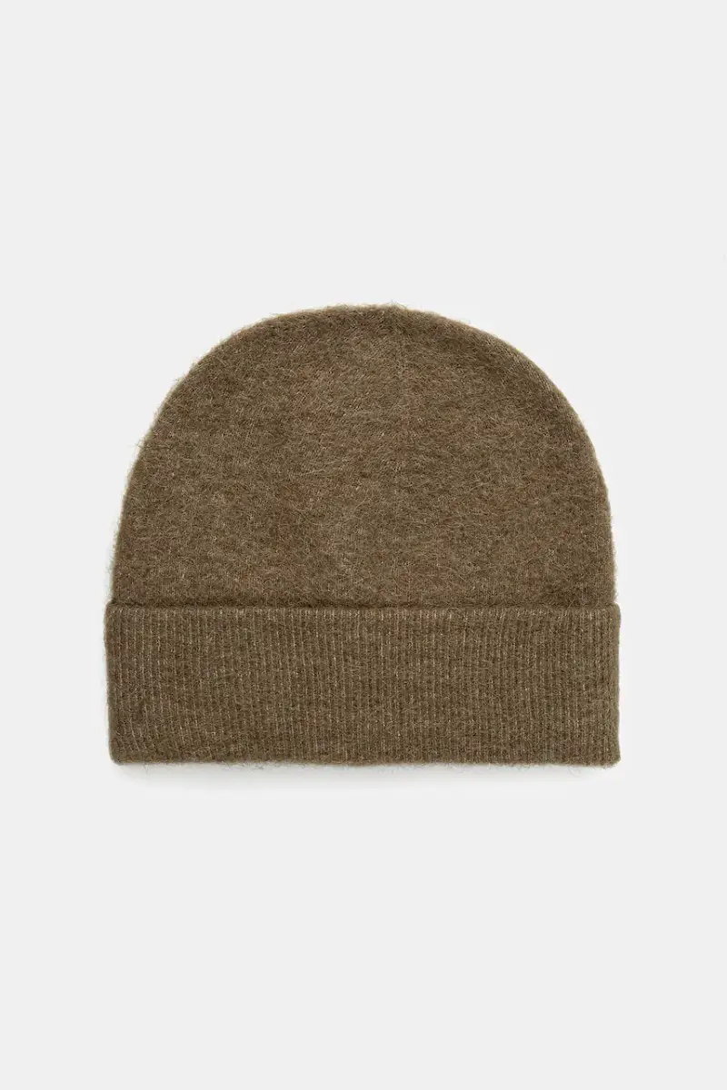 cappello con lana colore verde 31309