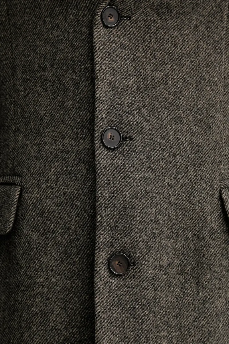 cappotto con lana colore grigio 31964 miniatura 5