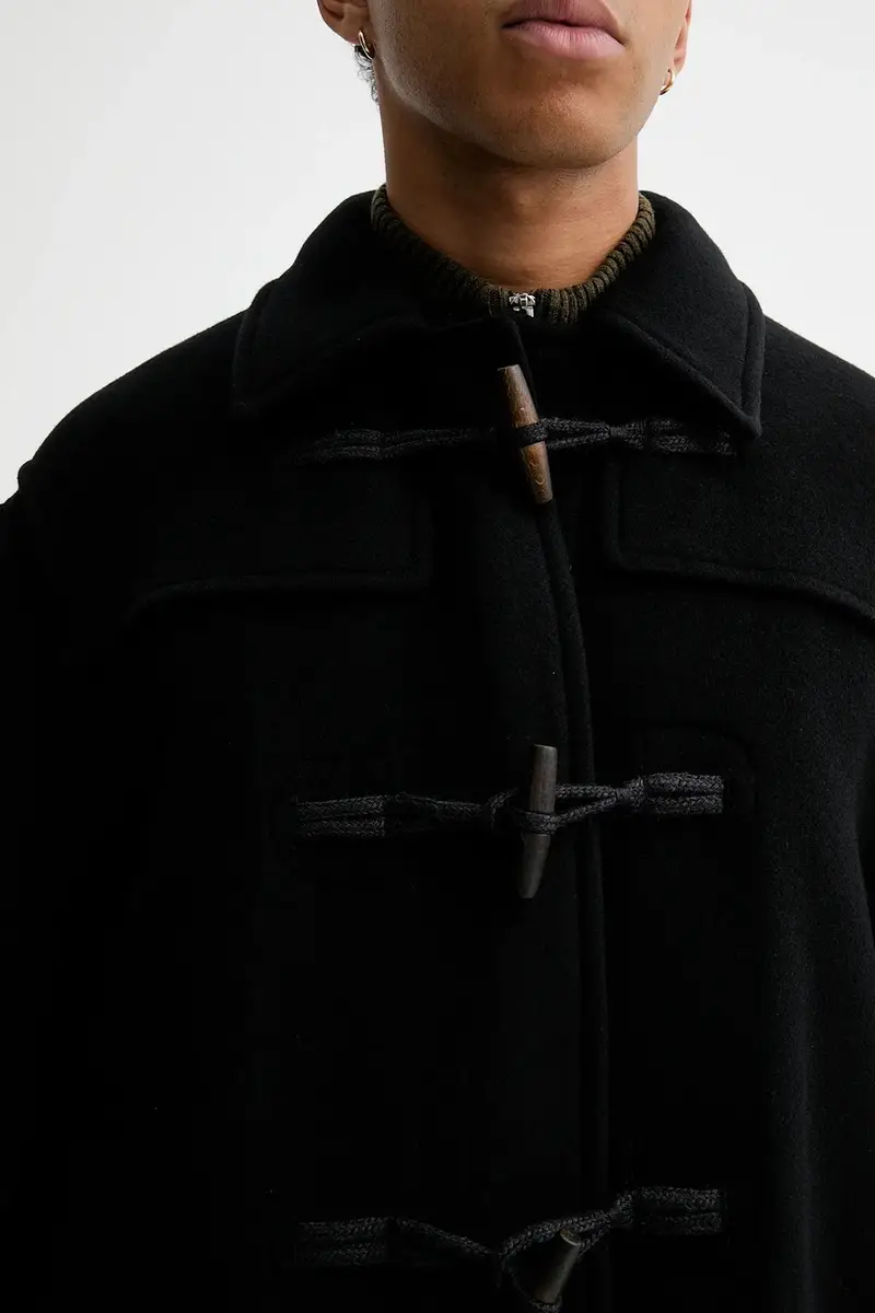 cappotto con lana colore nero 31653 miniatura 5