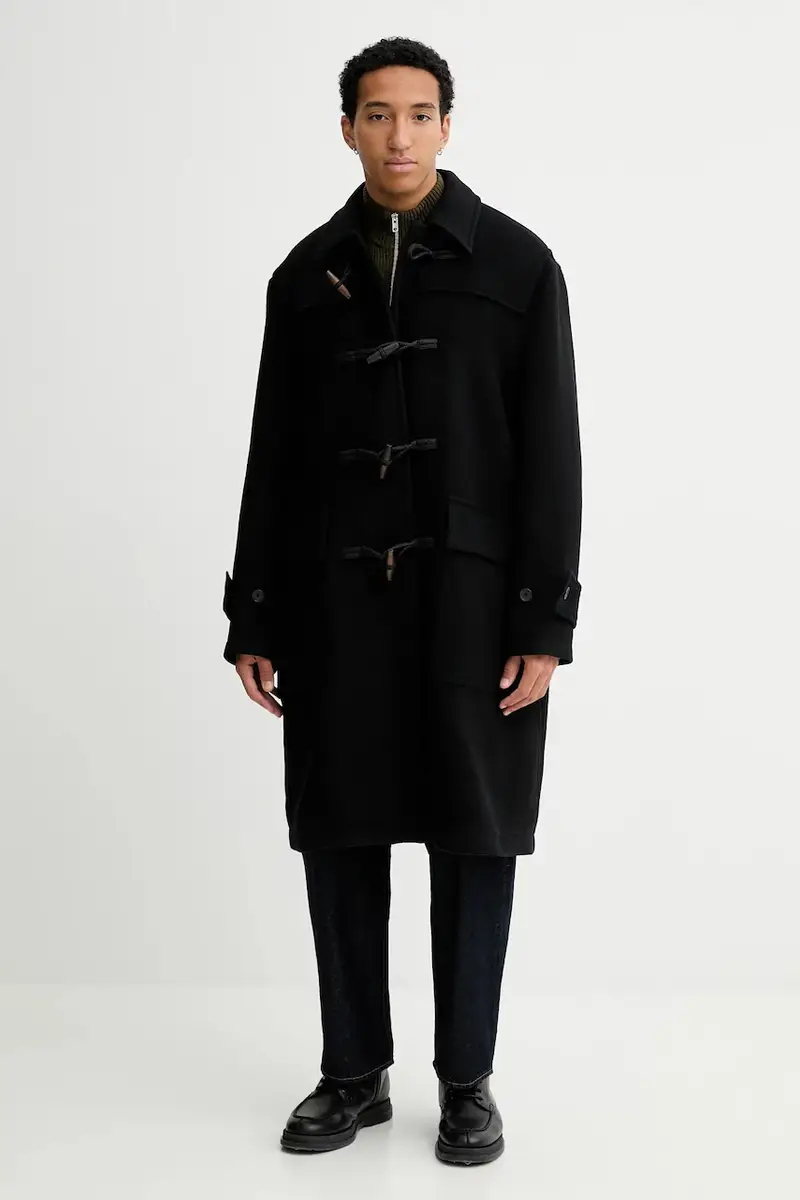 cappotto con lana colore nero 31653