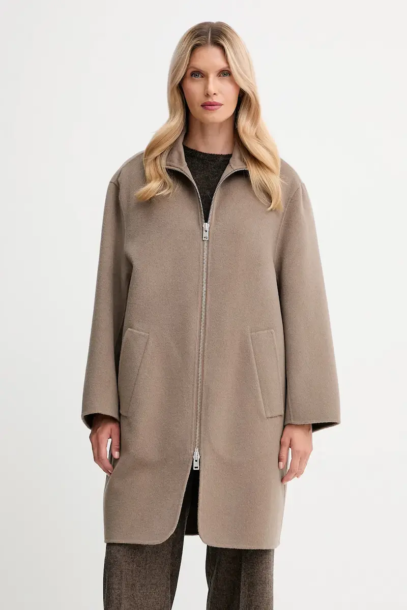 cappotto in lana colore marrone 32042