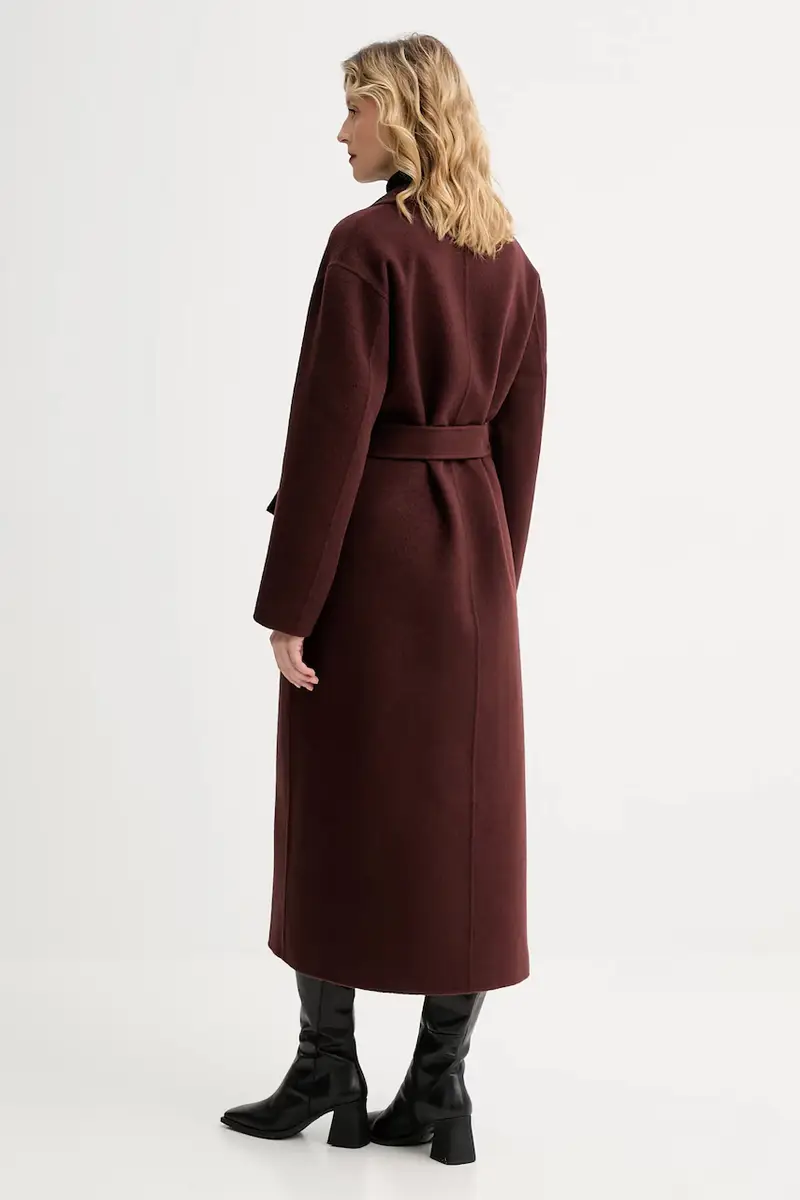 cappotto in lana colore marrone 32512 miniatura 3