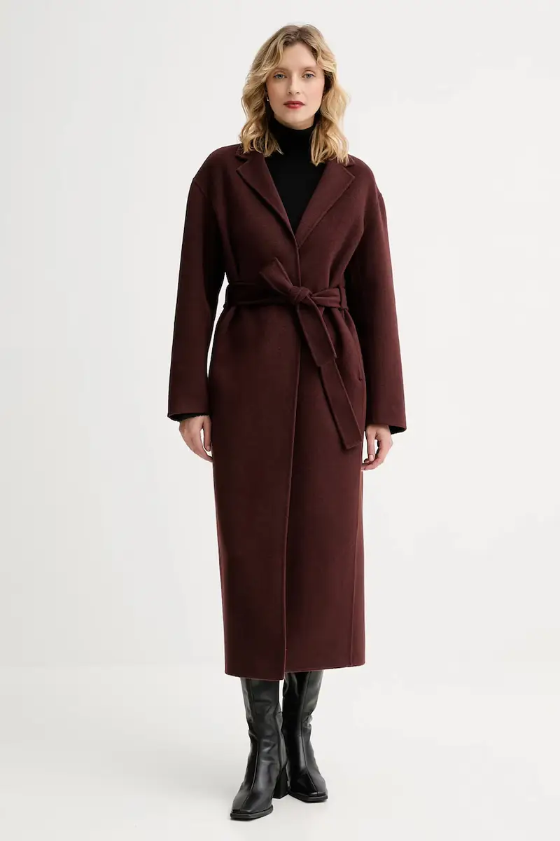 cappotto in lana colore marrone 32512