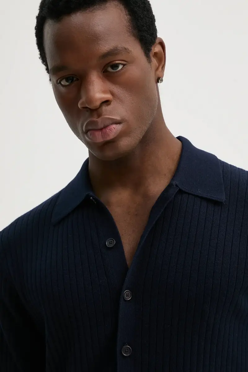 Filippa K Cardigan Uomo Blu 3133465 miniatura 4