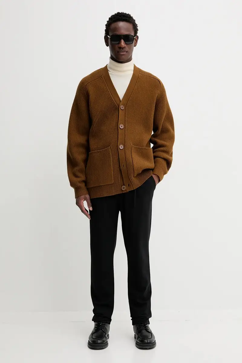 Filippa K Cardigan Uomo Marrone 3772296 miniatura 2