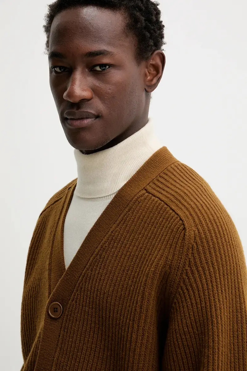 Filippa K Cardigan Uomo Marrone 3772296 miniatura 4