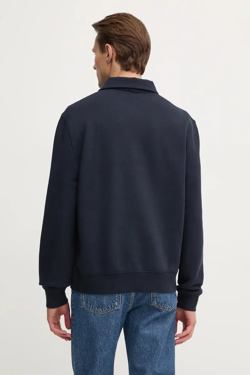 felpa uomo colore blu navy 31166 miniatura 3