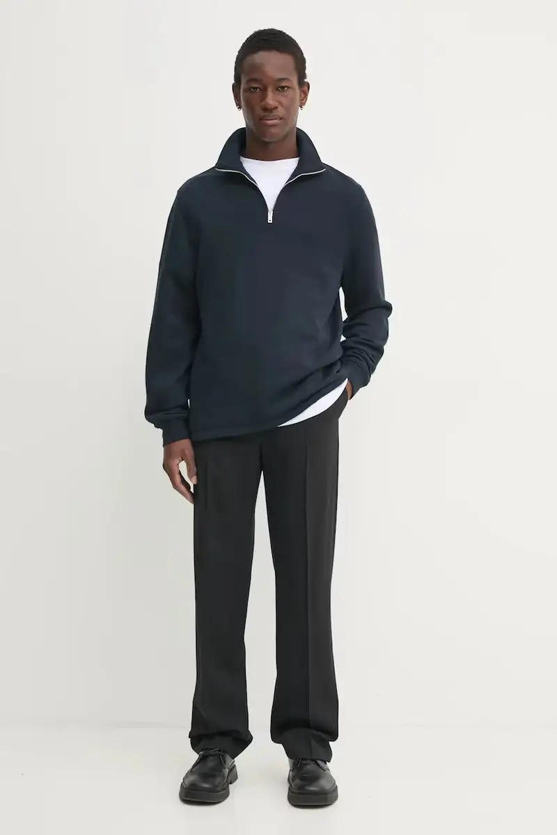 felpa uomo colore blu navy 31561 miniatura 2