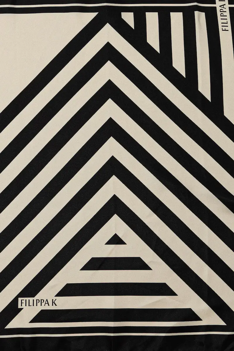 foulard in seta donna colore nero 31821 miniatura 2