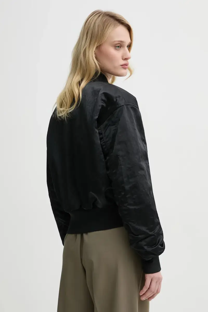 giacca bomber colore nero 31568 miniatura 3