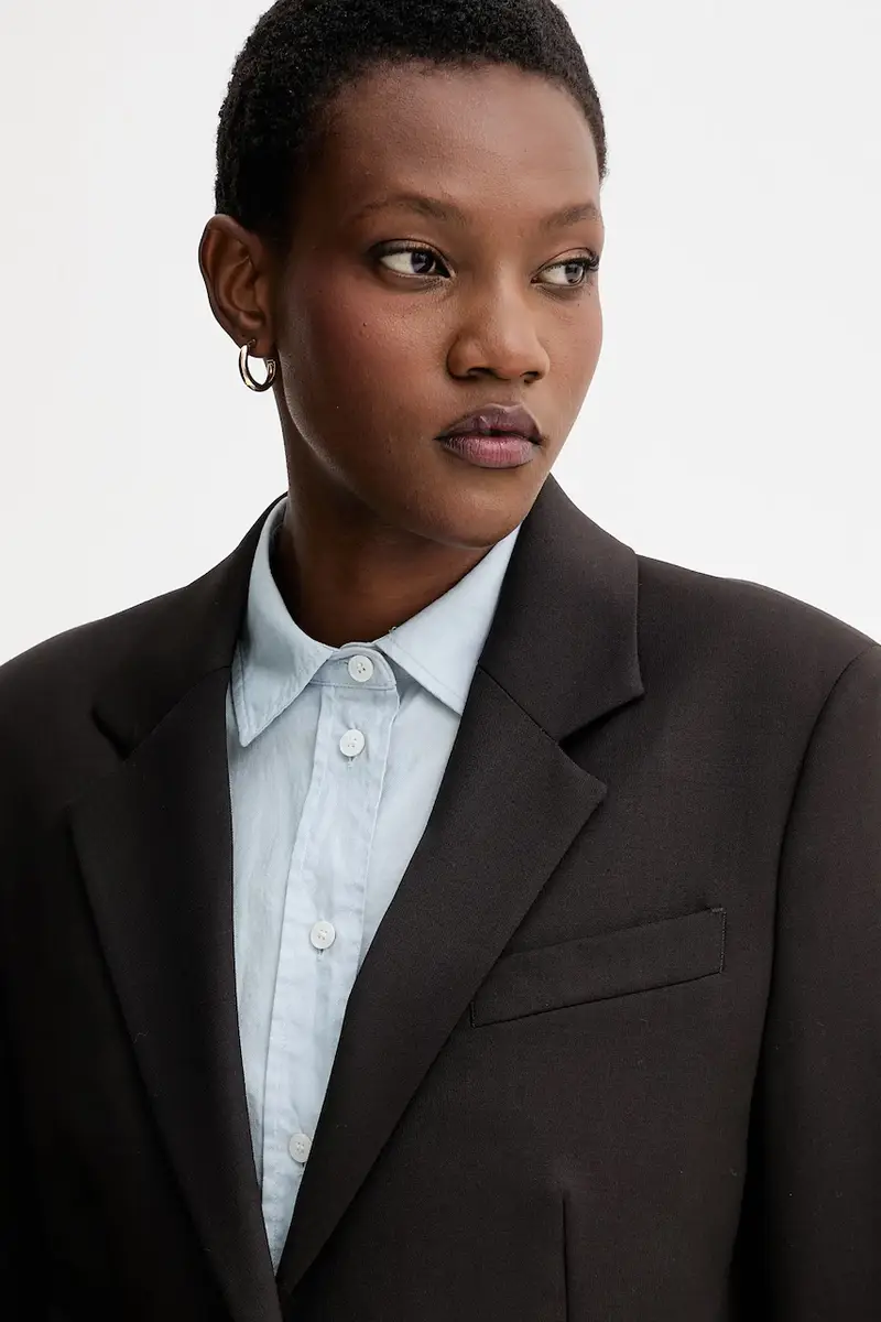 giacca con lana colore marrone 31825 miniatura 4