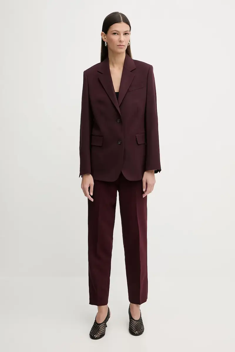 giacca con lana Granata miniatura 2