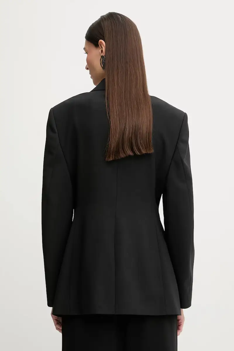 giacca con lana Nero miniatura 3