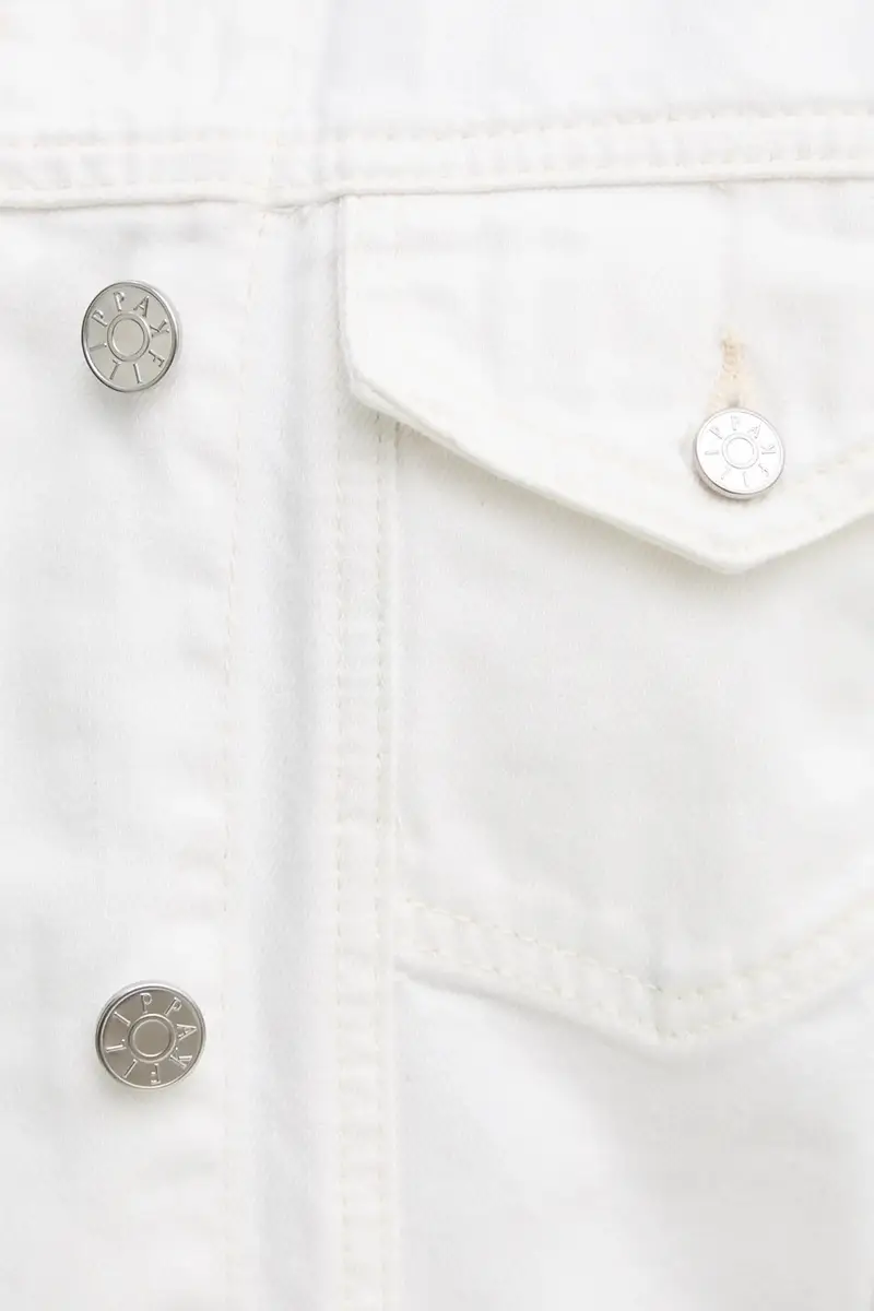 giacca di jeans colore bianco 31576 miniatura 5