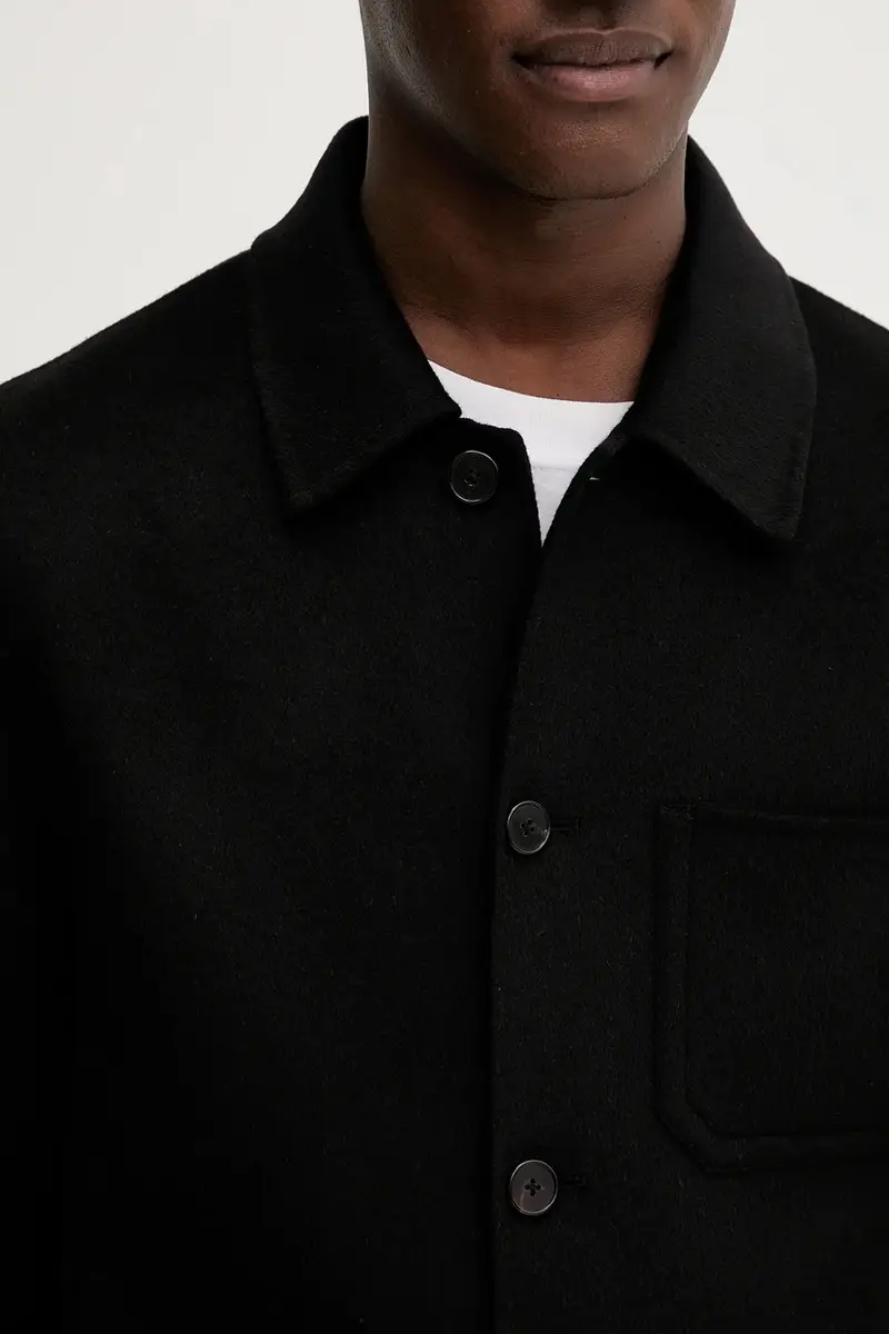 giacca in lana colore nero 31366 miniatura 5