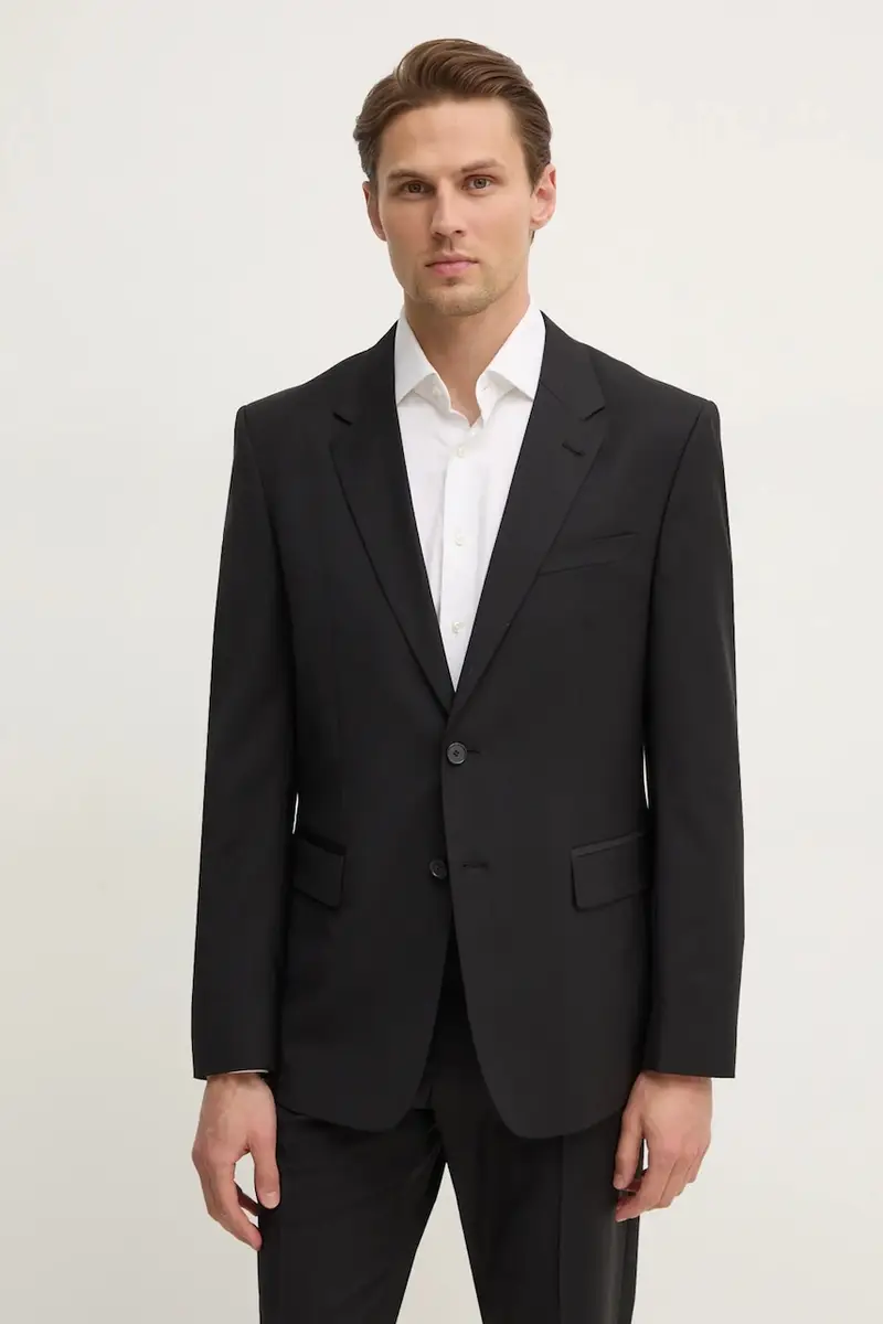 giacca in lana colore nero 31582