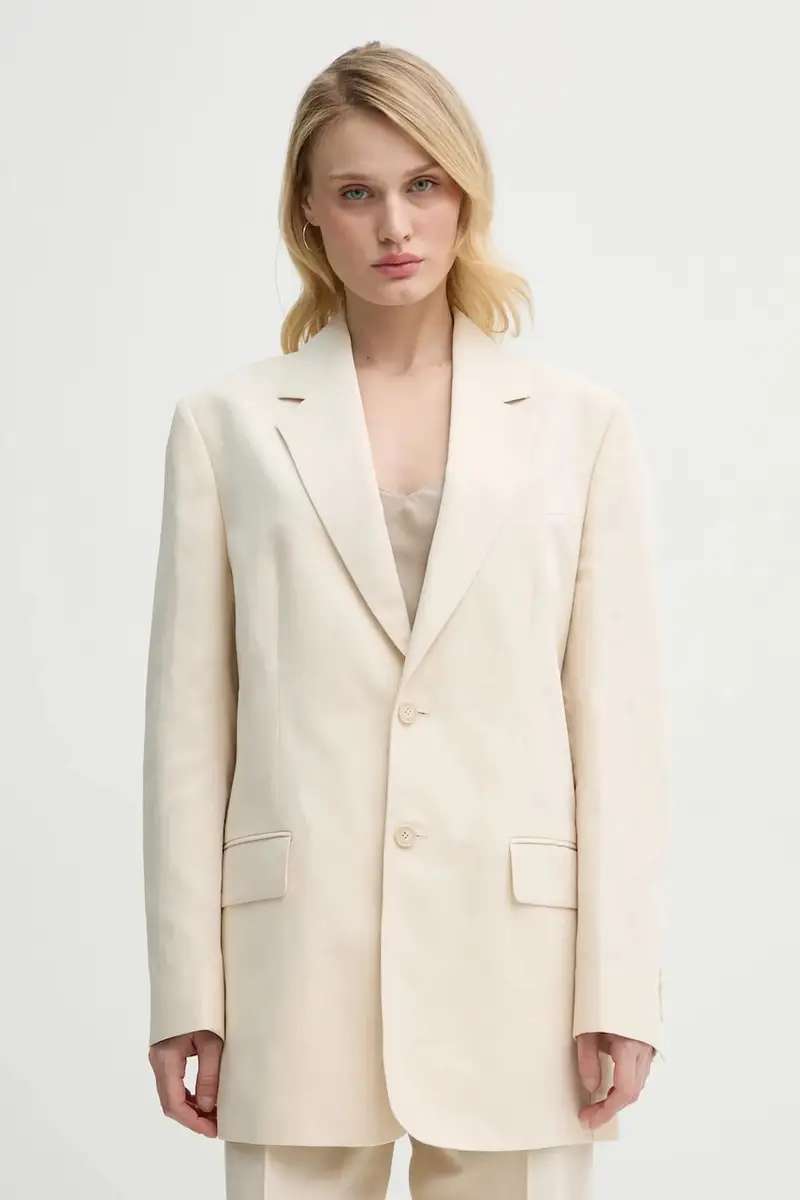 giacca in lino colore beige 31338