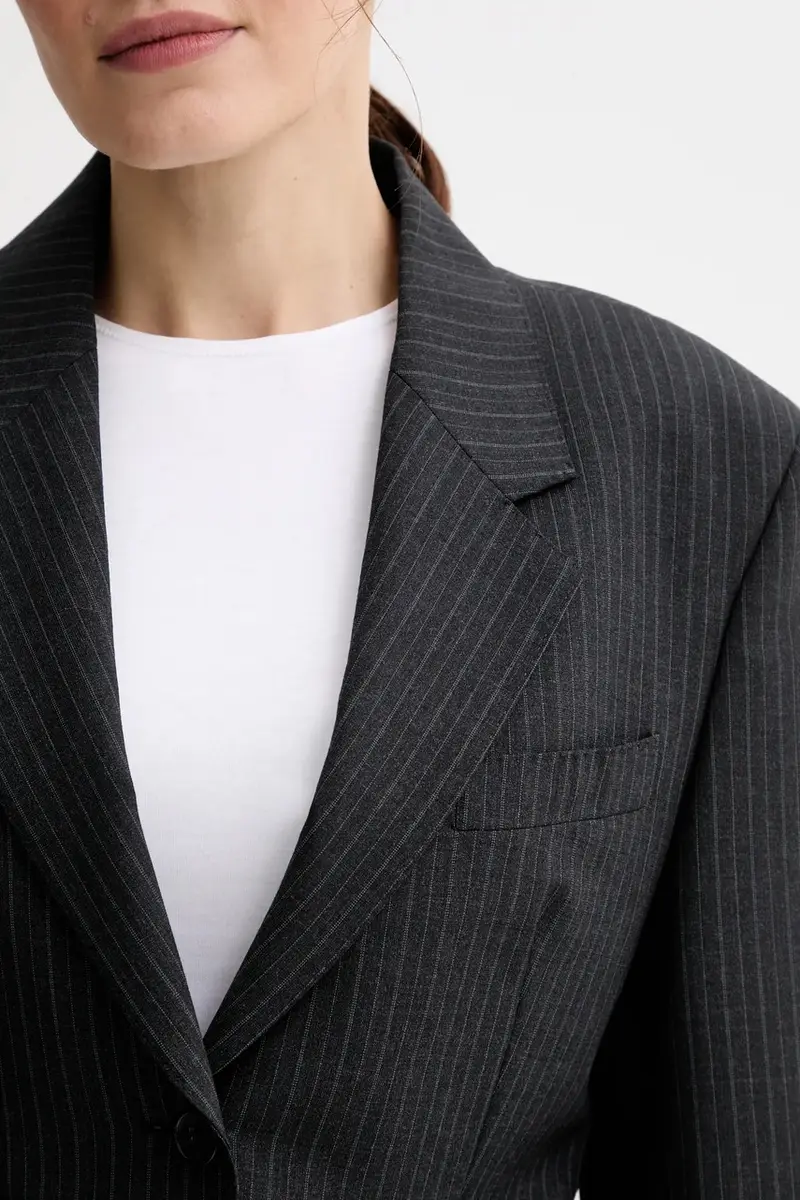 giacca in misto lana colore grigio 31766 miniatura 5