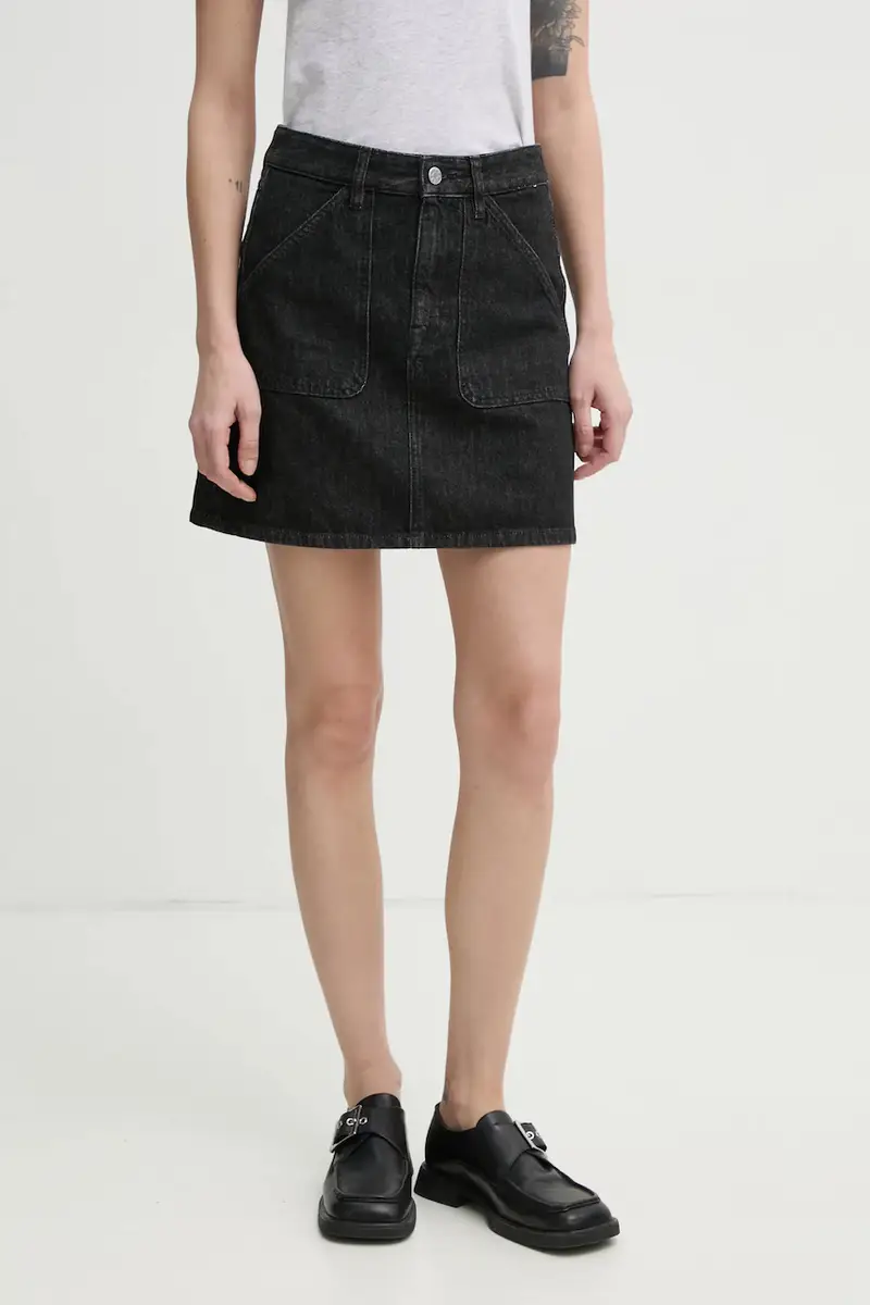 gonna di jeans colore nero 31226