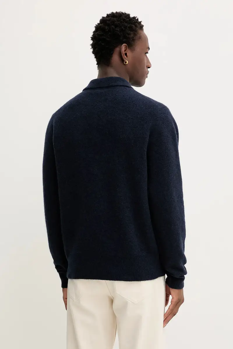 maglione con lana colore blu navy 31696 miniatura 3