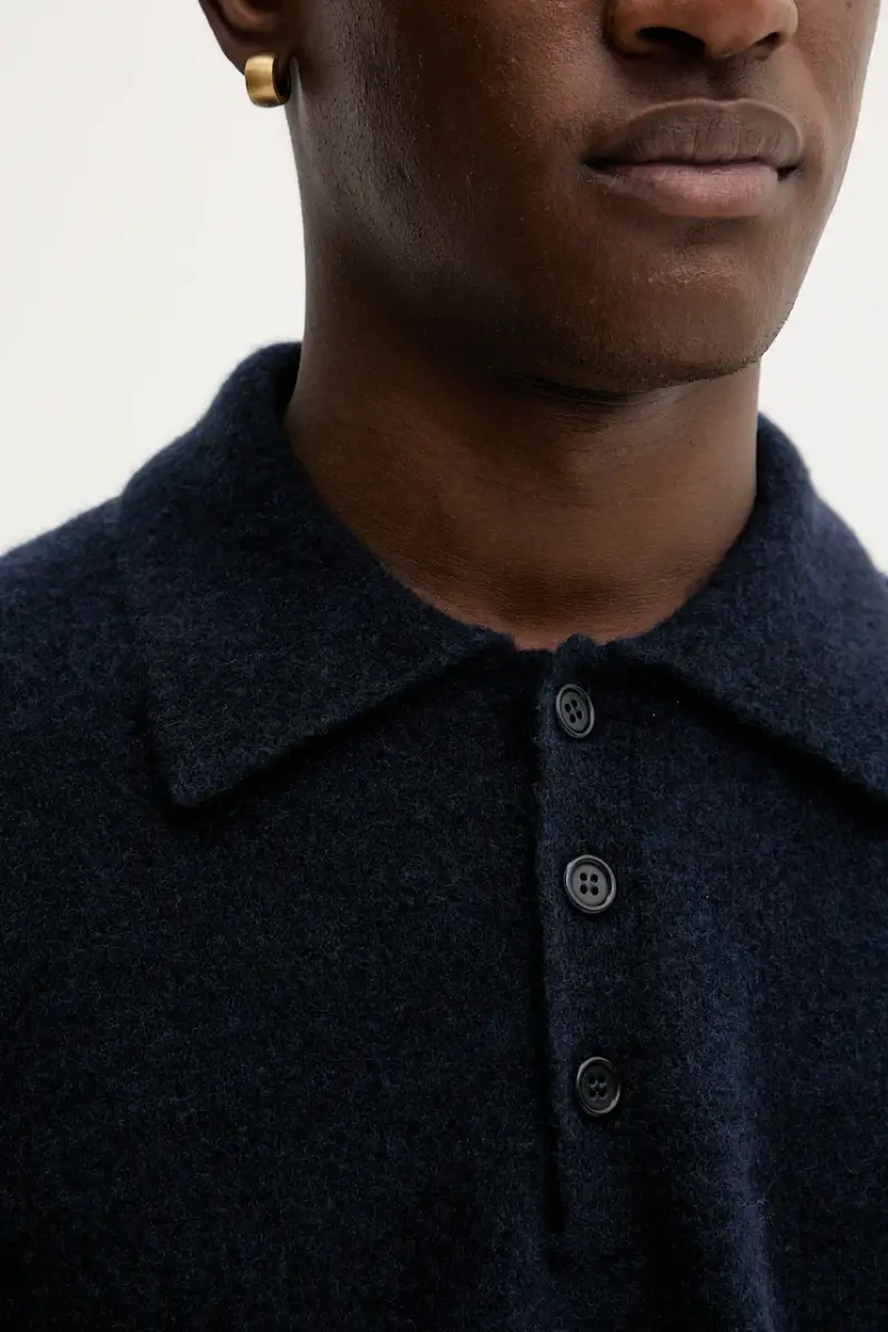 maglione con lana colore blu navy 31696 miniatura 5