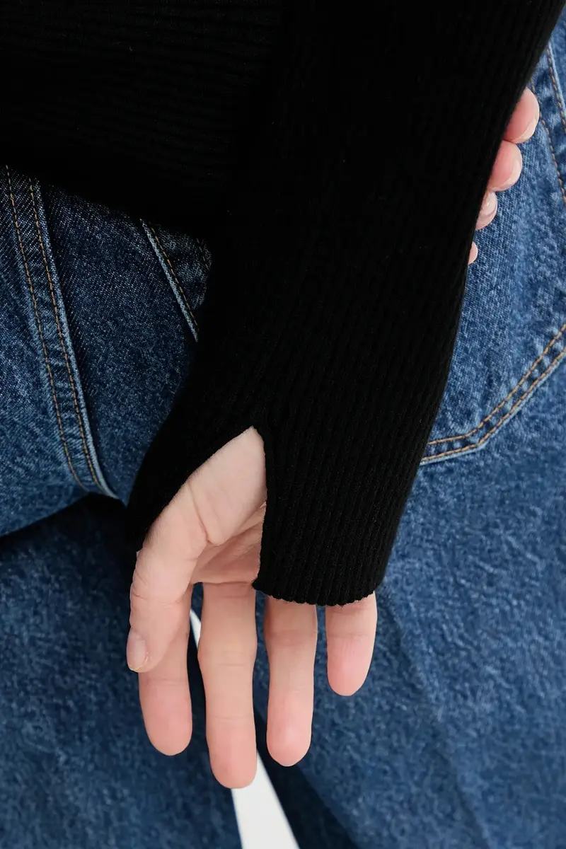 maglione donna colore nero 31455.FK miniatura 5